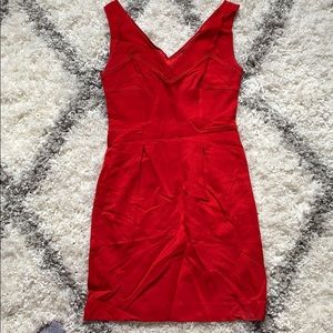 Red DVF dress